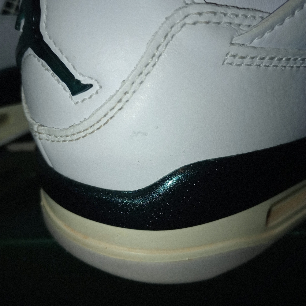 IOB EUC Air Jordan 4 Oxidized Green Mens size 9.5 - Picture 15 of 15